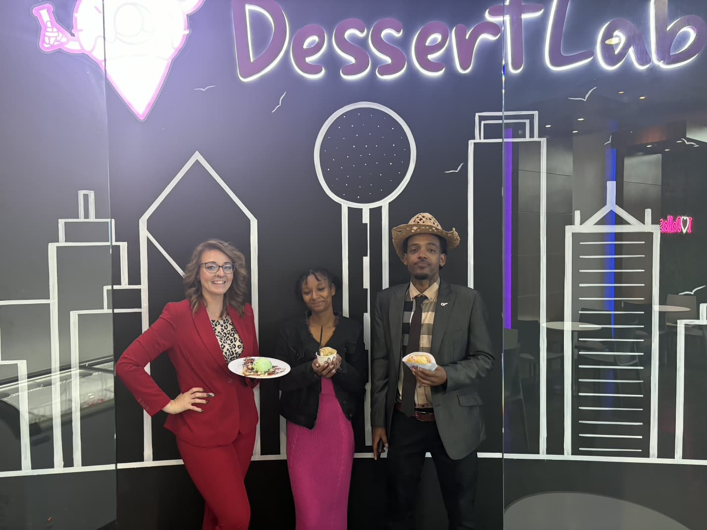 Team members participating in a fun event marketing.